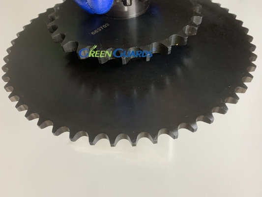 OEM Standar Pinion Double Sprocket G663703 Bagian pengganti peralatan rumput untuk mesin Turfco