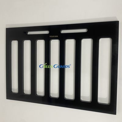 Bagian mesin pemotong rumput Tine pemegang penjaga, 4 Tine Dalam GTCU51886 Fits John Deere traktor-mounted aerator